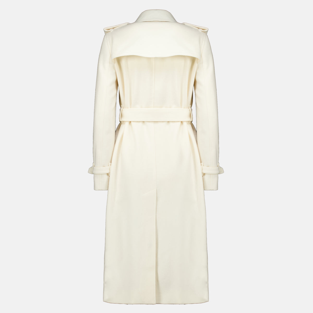 Manteaux 켄싱턴 화이트 트렌치 코트 Burberry Blanc Femme