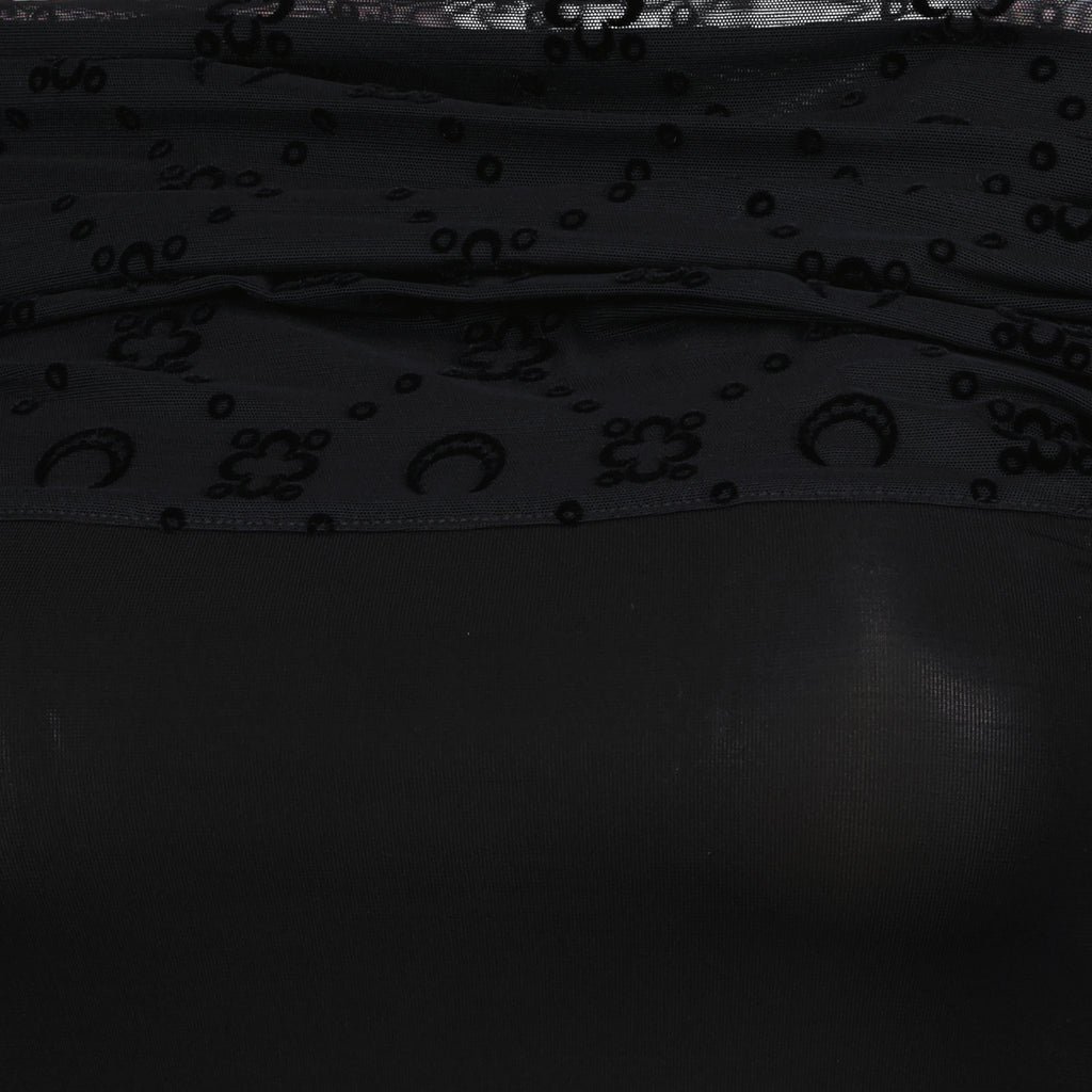 Tops ブラックドレープトップ Marine Serre Noir Femme