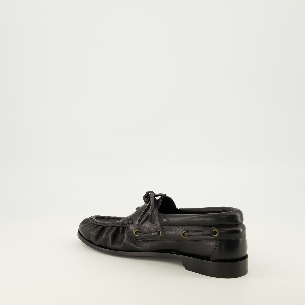 Mocassins Schwarze Loafer Boot Moccasins Saint Laurent Noir Homme