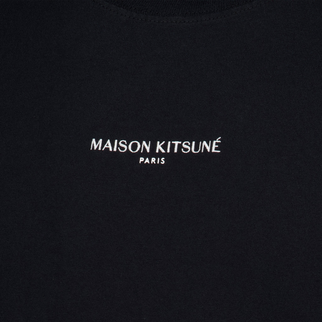 T-shirts Black Embroidered T-shirt Maison Kitsune Noir Homme