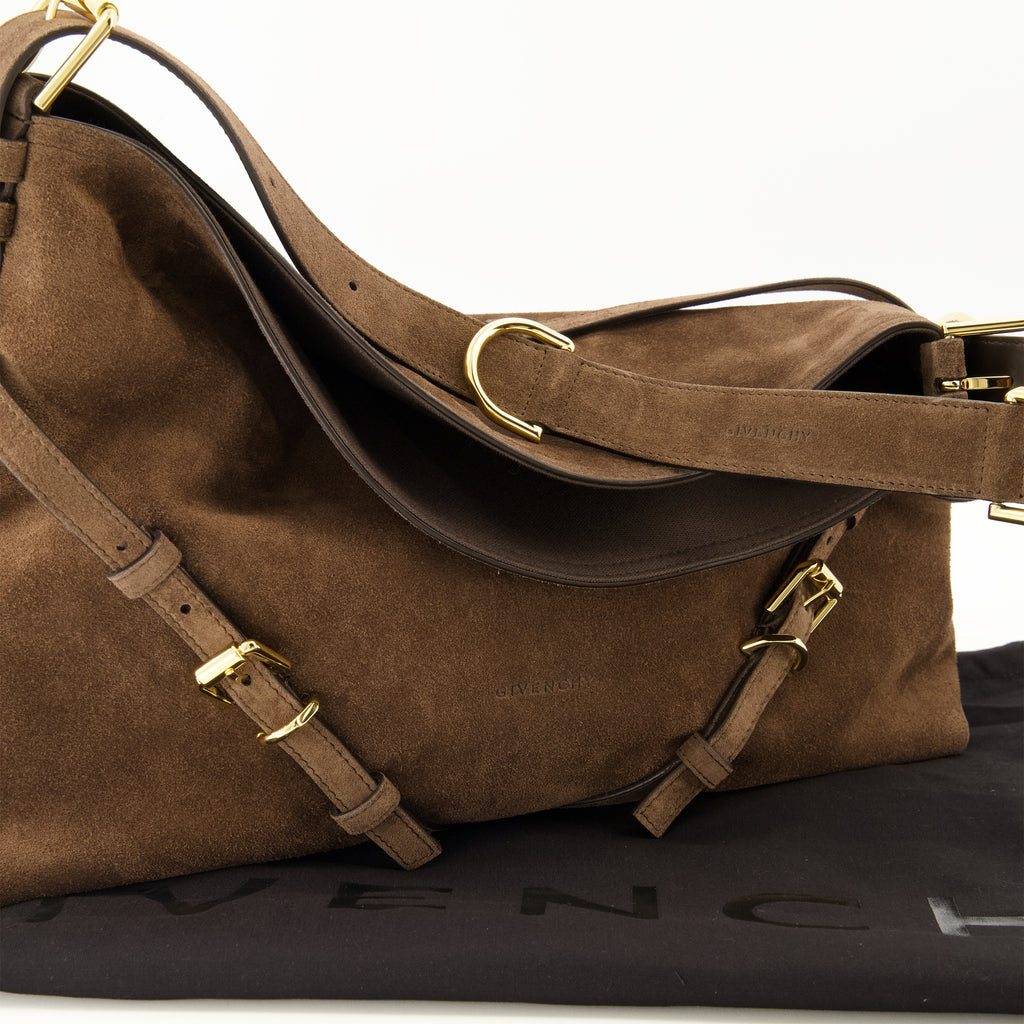 Sacs à main et épaule Voyou Medium Suede Brown Bag Givenchy Marron Femme