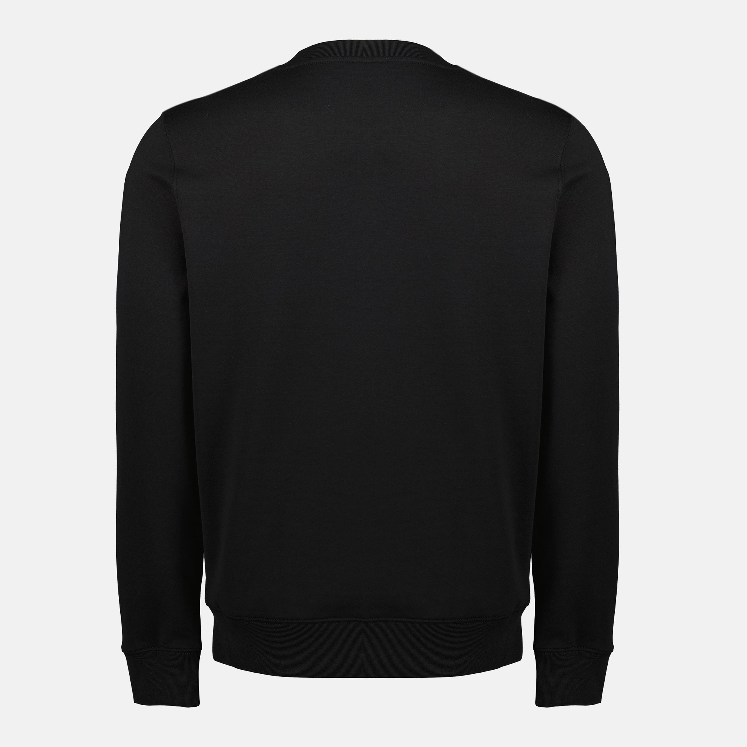 Image of the Moncler Men's Black Logo Sweatshirt - Spring-Summer 2026 - Back View