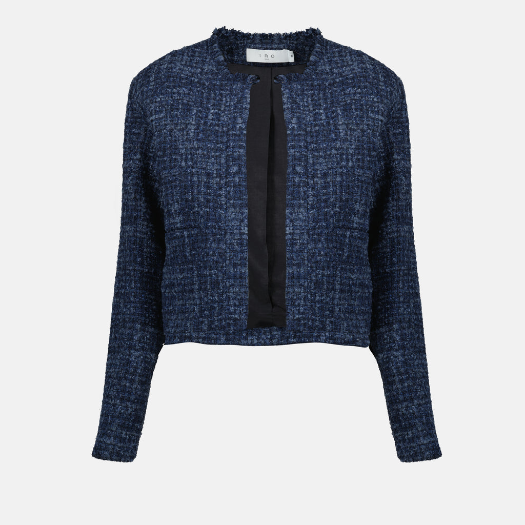 Chaquetas Chaqueta de Tweed Azul Baluna Iro Azul Femme