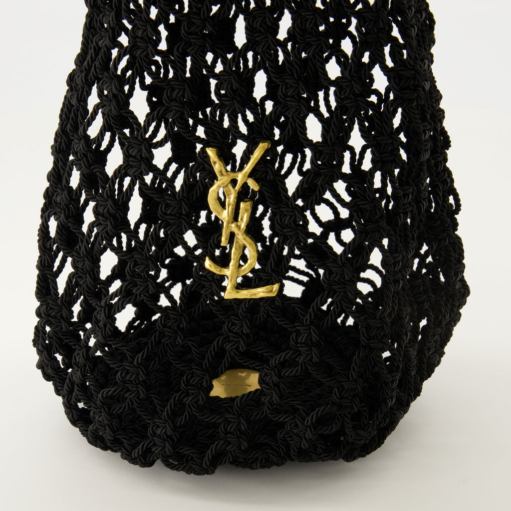 Image de l'article Sac en crochet noir de la marque Saint Laurent pour Femme - Saison Automne-Hiver 2025 - Vue détaillée_2