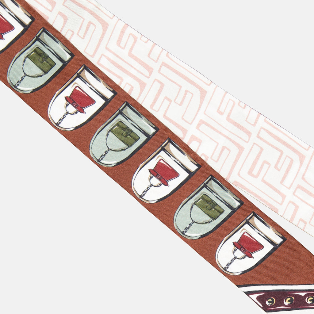 Schals und handschuhe Seiden-Haarband Fendi Braun Femme