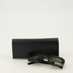 Imagen de las gafas de sol SLM130 marrones de la marca Saint Laurent para Unisex - Temporada Primavera-Verano 2026 - Vista Detallada_3