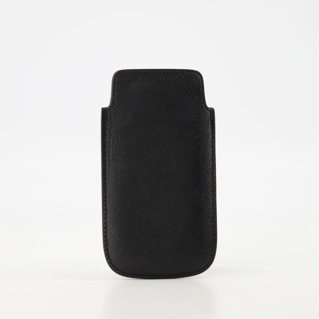 Lifestyle Étui en cuir Saffiano Prada Schwarz Unisex