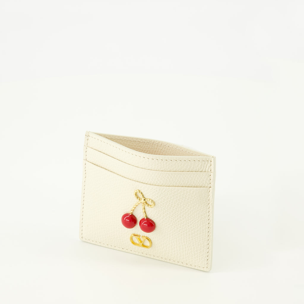 Petite maroquinerie 베이지 체리픽 지갑 Valentino Garavani Beige Femme