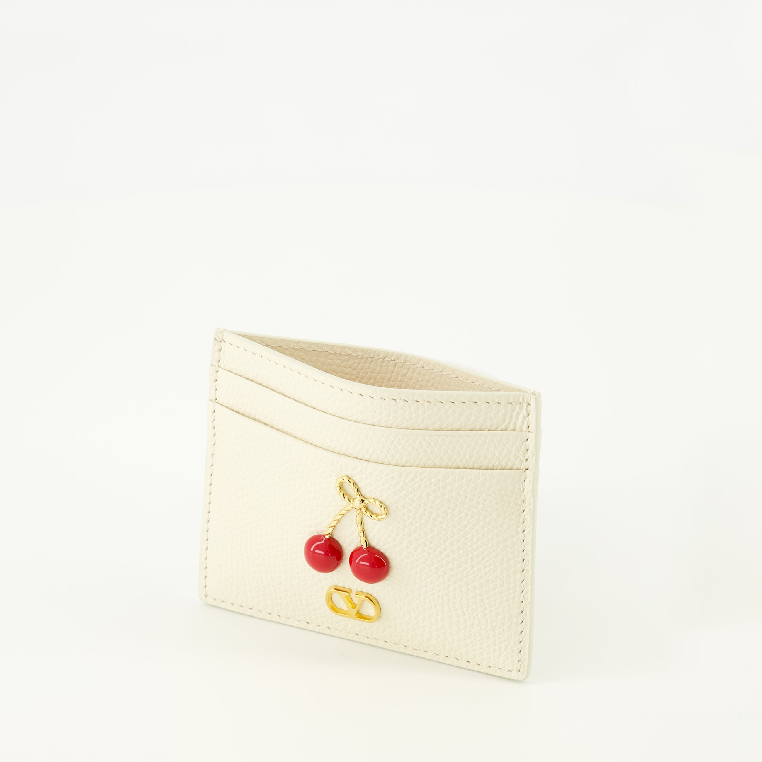 Petite maroquinerie Portefeuille Cherryfic beige Valentino Garavani Beige Femme