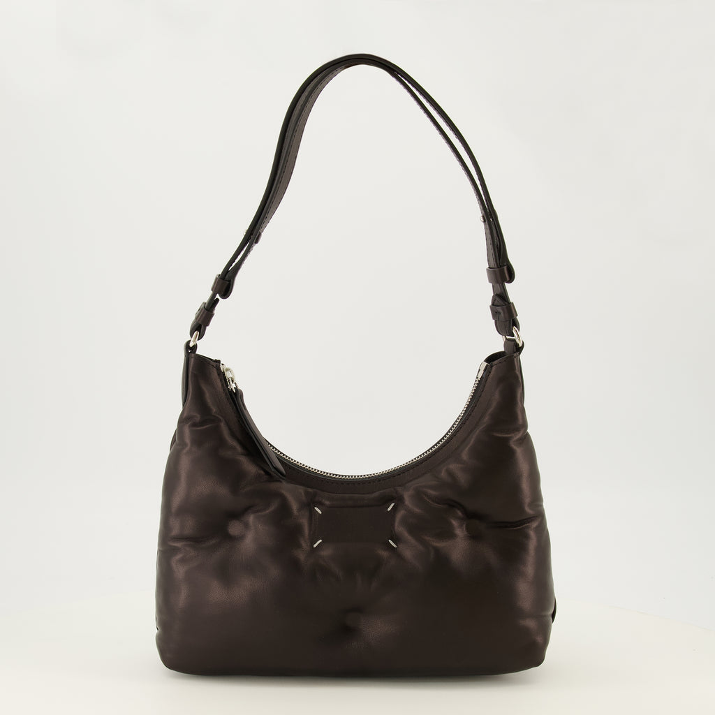 Sacs à main et épaule 글램 슬램 호보 백 블랙 스몰 Mm6 Noir Femme