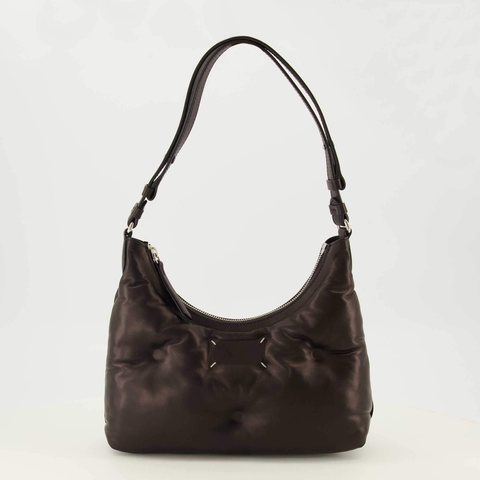 Sacs à main et épaule 글램 슬램 호보 백 블랙 스몰 Mm6 Noir Femme