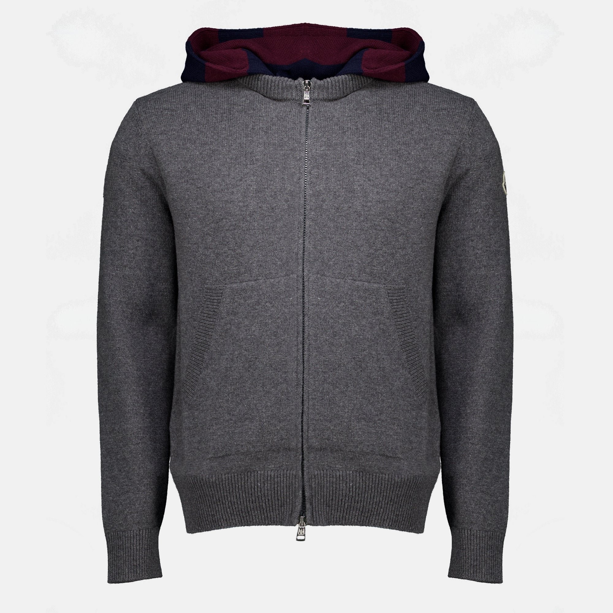 Vestes Cárdigan de lana y cachemire gris Moncler Gris Homme