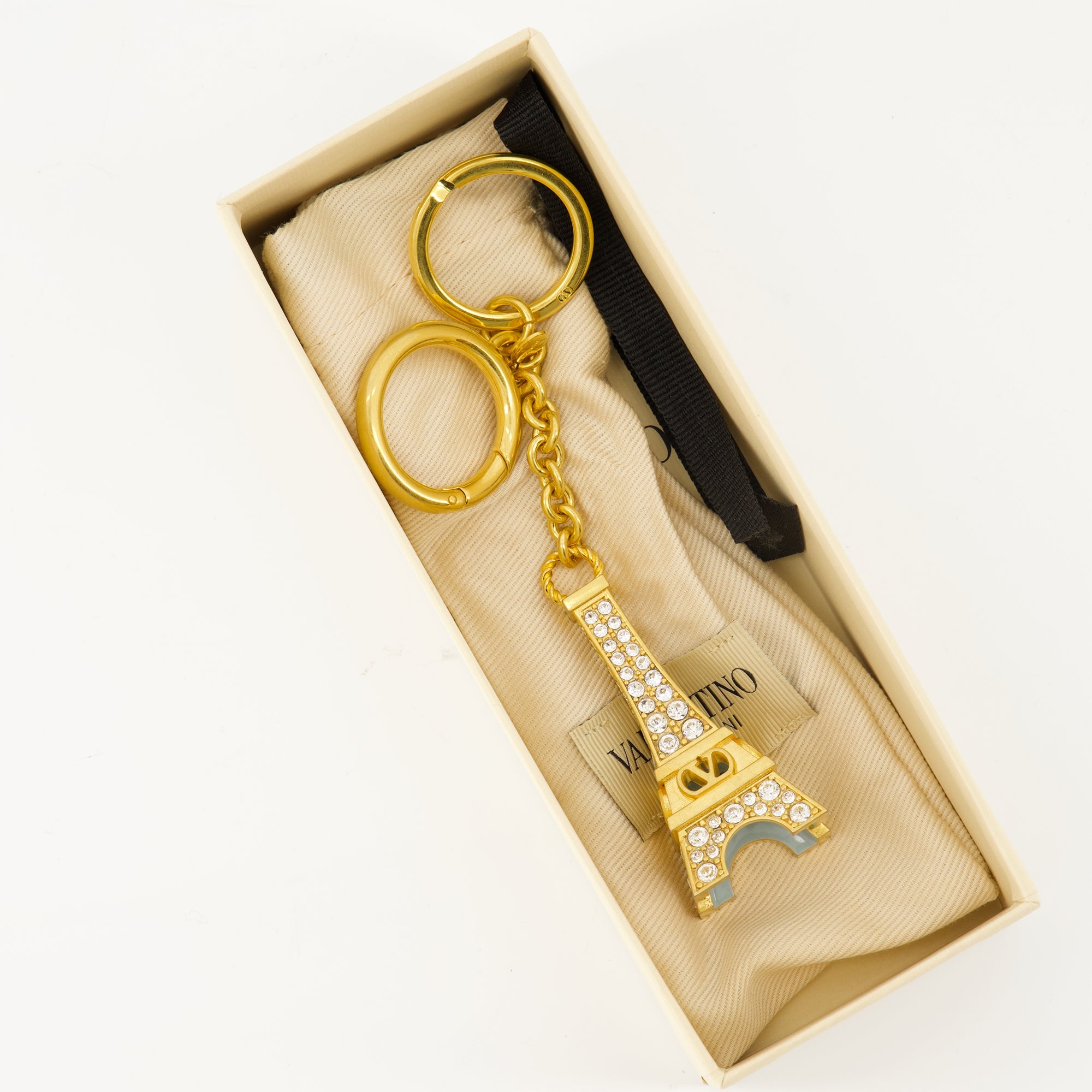 Lifestyle Eiffel Tower Keychain Valentino Garavani Doré Femme