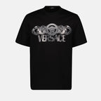 T-shirts T-shirt Medusa On chain Versace Noir Homme