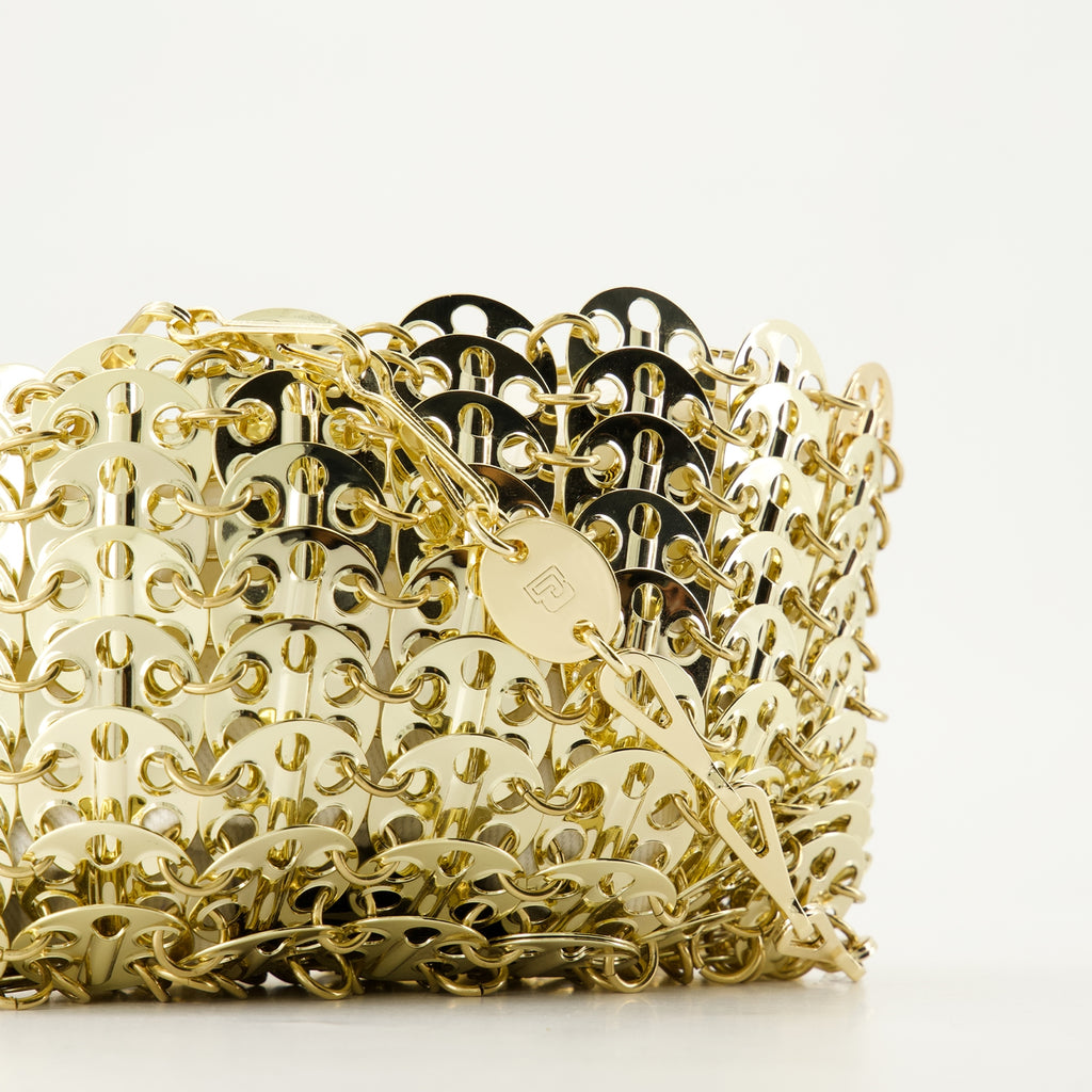 Bolsos de mano y al hombro Iconic 1969 Golden Nano Bag Rabanne Oro Femme