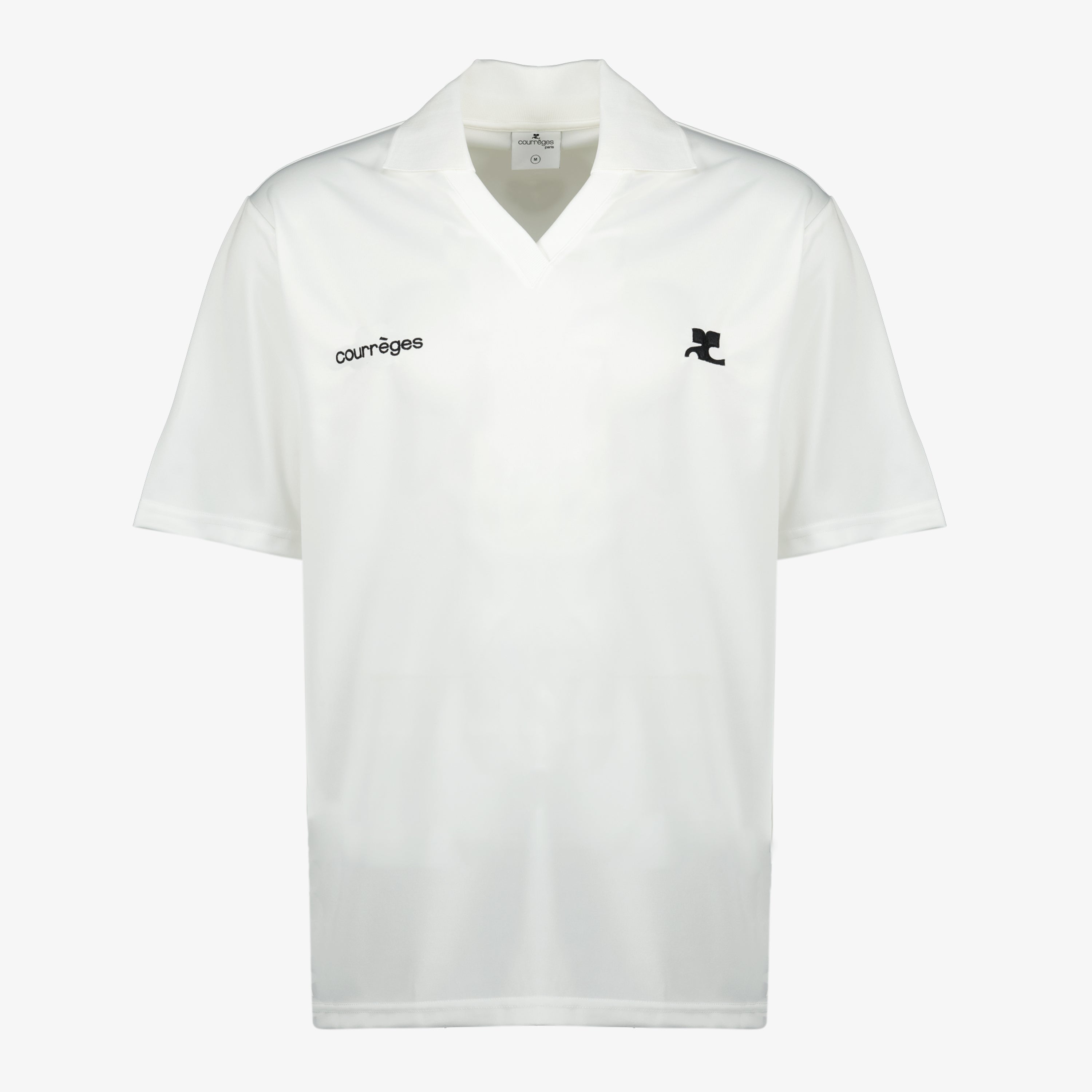 Bild des weißen AC-Sport-T-Shirts von Courrèges für Herren - Frühjahr-Sommer 2026 - Vorderansicht