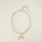 Bijoux Collier Moon argenté Marine Serre Argenté Unisexe