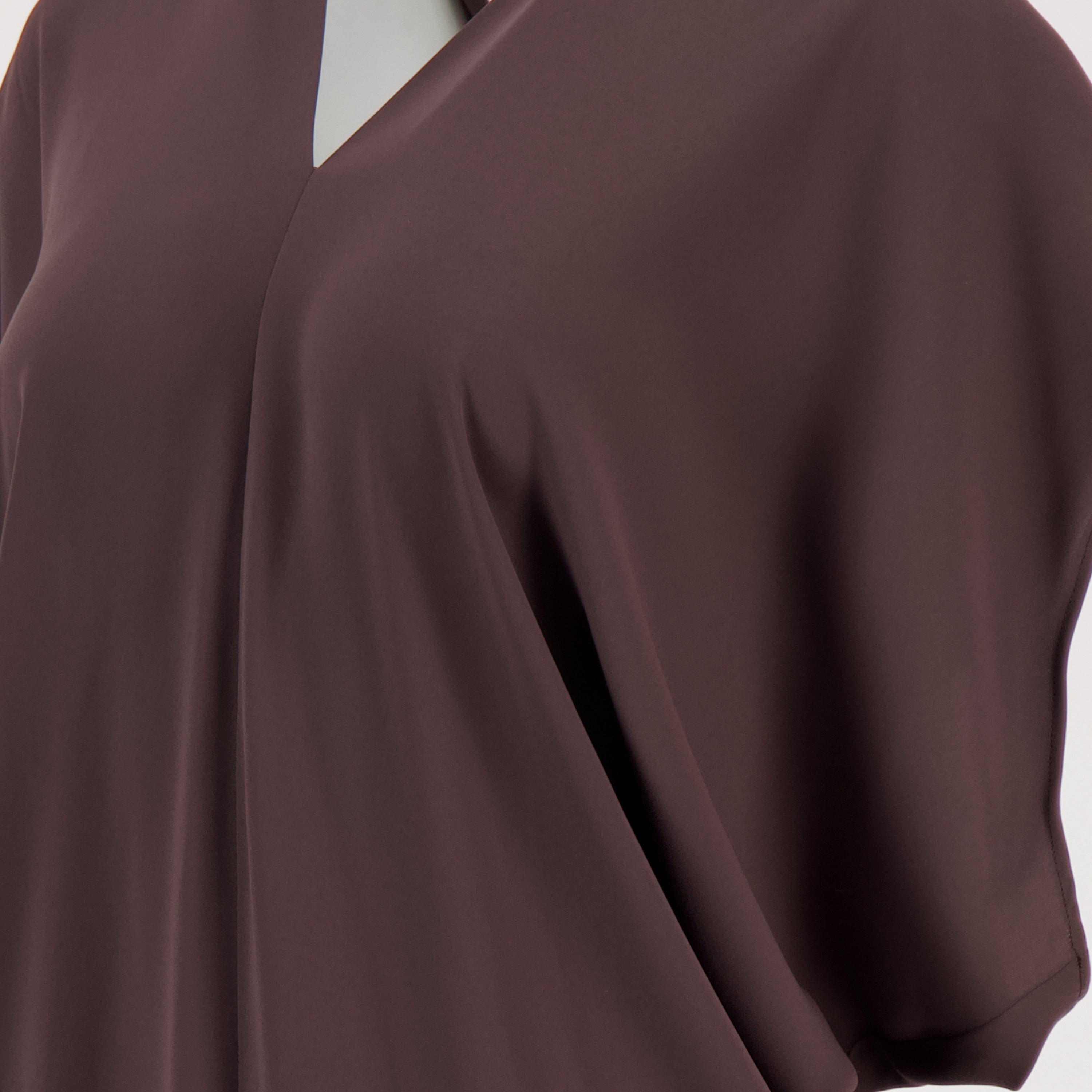 Robes Langes Kleid Mm6 Marron Femme