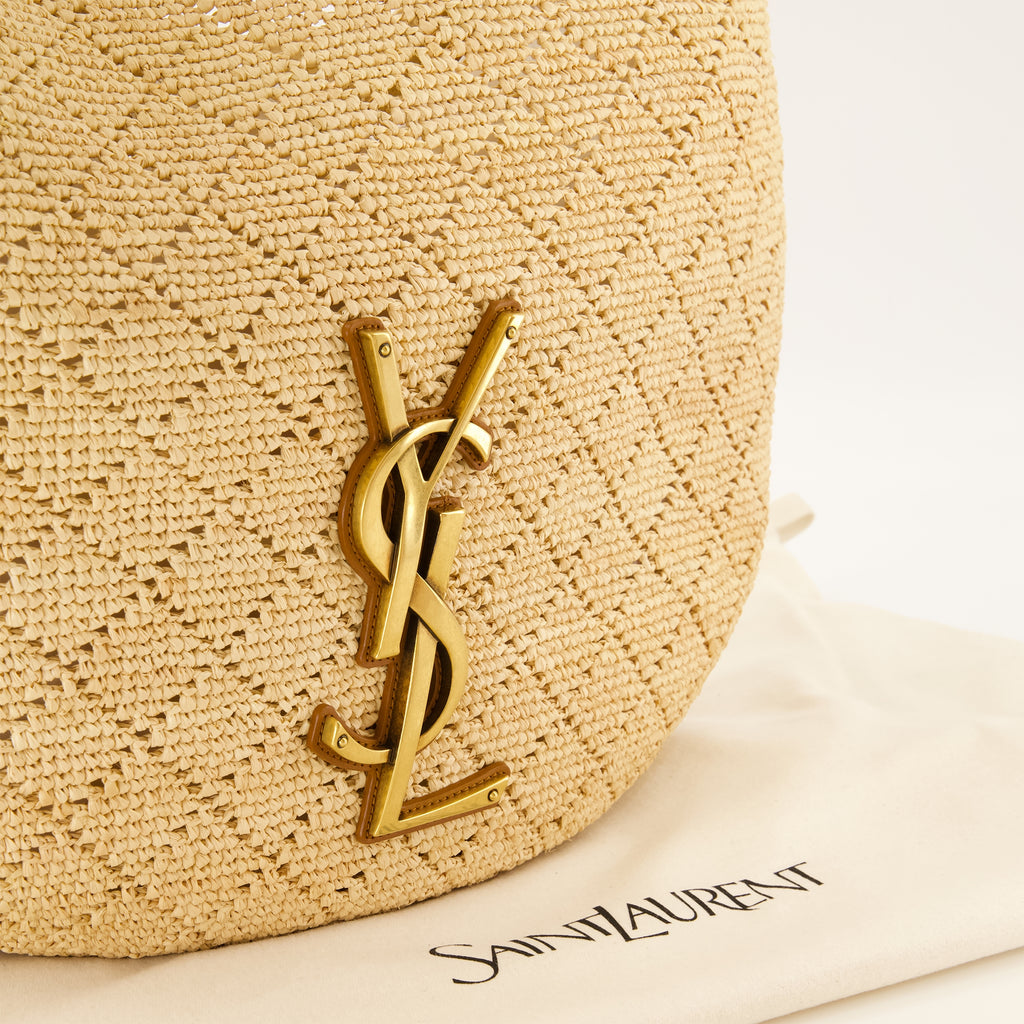 Sacs à main et épaule 아이카레 호보 백 베이지 라피아 Saint Laurent Beige Femme