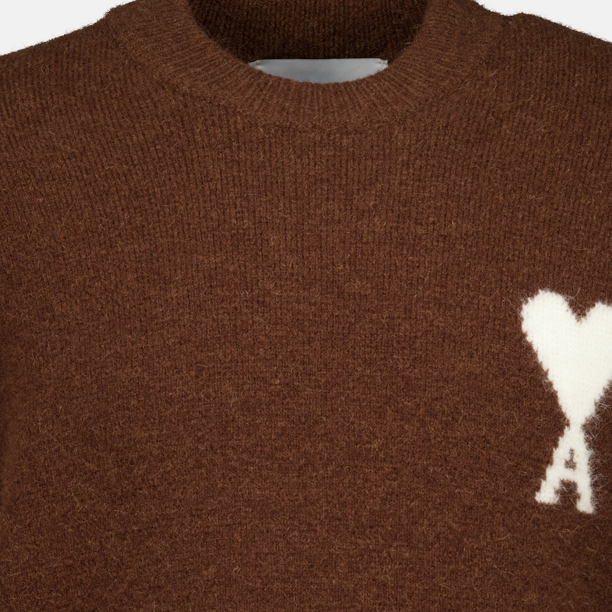 Maille Pull AMI de coeur marron Ami PARIS Marron Unisexe