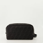 Pouches Trousse de toilette FF Fendi Black Homme