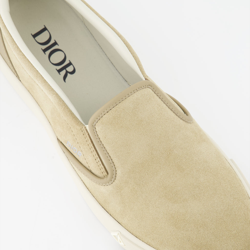 Tênis Baskets Slip-On B101 Dior Bege Homme