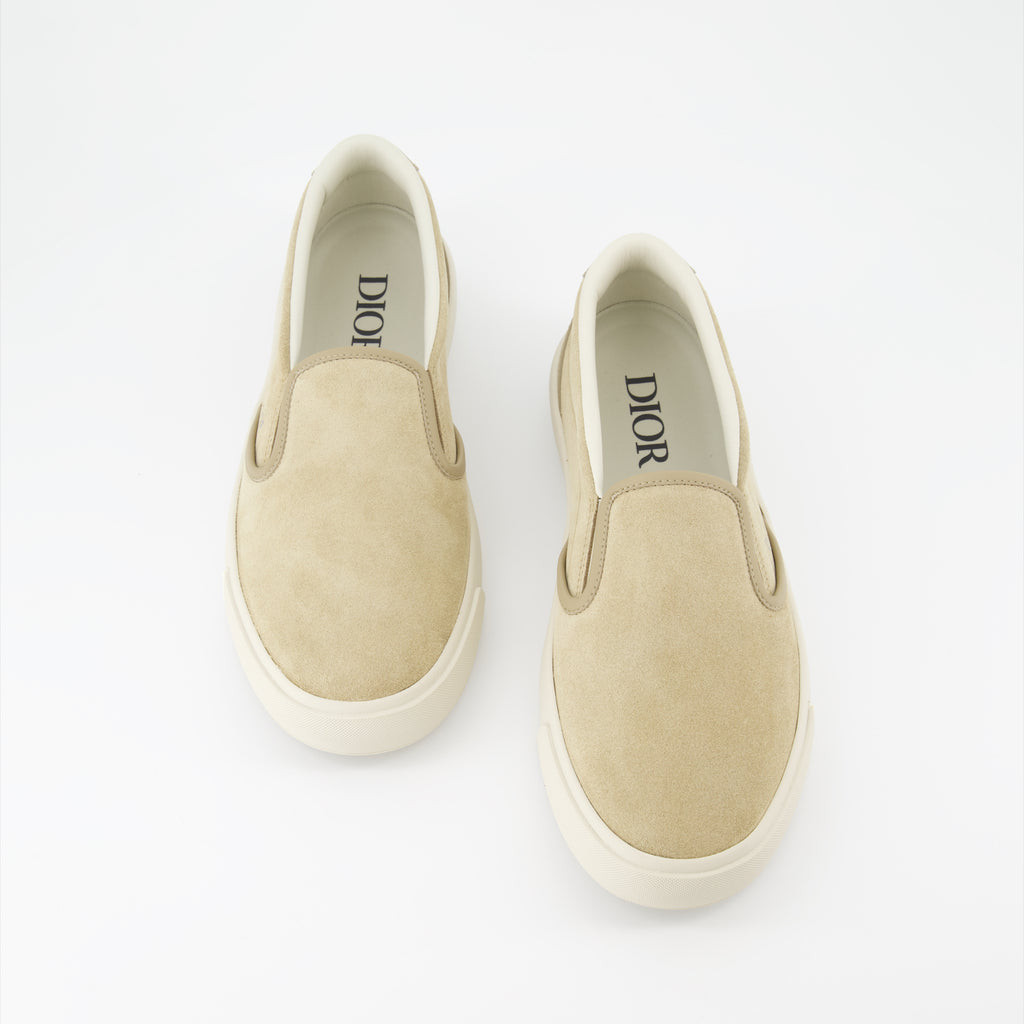 Tênis Baskets Slip-On B101 Dior Bege Homme