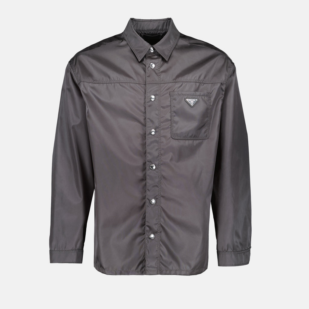 Hemden Chemise en Re-Nylon Prada Grau Homme