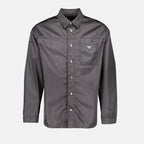 Hemden Chemise en Re-Nylon Prada Grau Homme