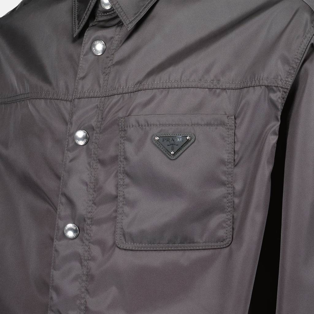 Hemden Chemise en Re-Nylon Prada Grau Homme