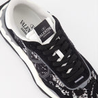 Sneaker Baskets Lace Runner Valentino Garavani Schwarz Femme