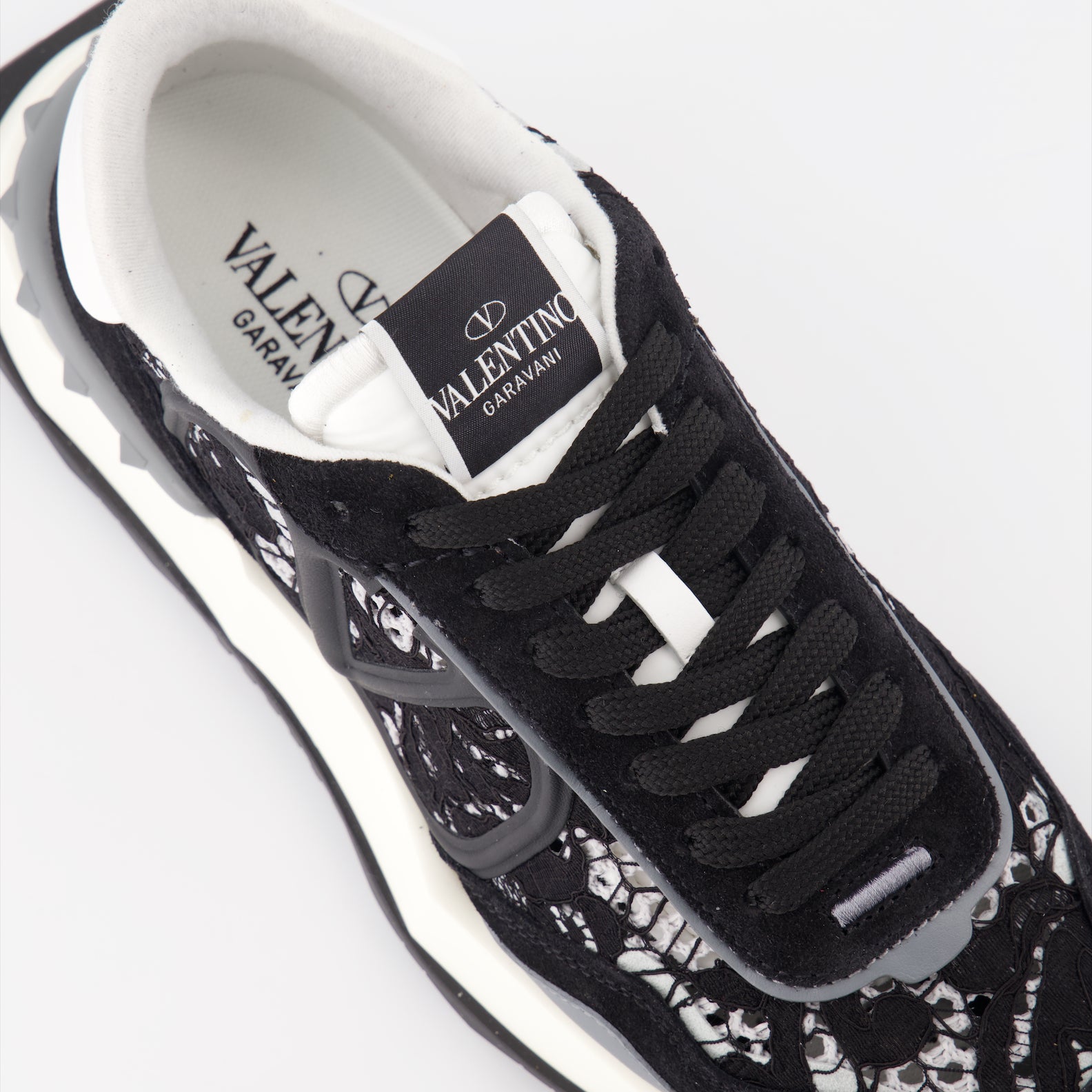 스니커즈 Baskets Lace Runner Valentino Garavani 검은색 Femme