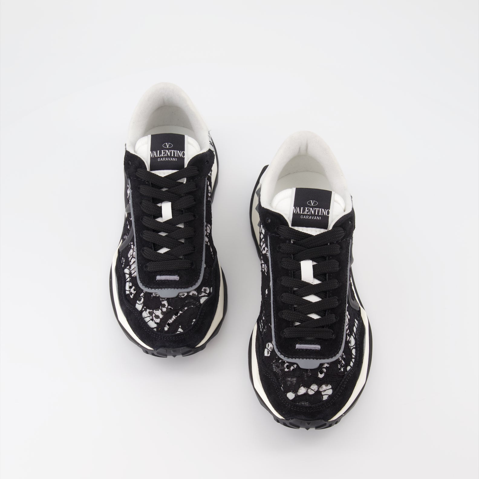 스니커즈 Baskets Lace Runner Valentino Garavani 검은색 Femme