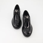 Loafer Mocassins à lacets Prada Schwarz Femme