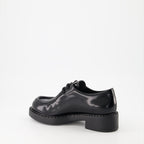 Loafer Mocassins à lacets Prada Schwarz Femme