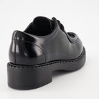Loafer Mocassins à lacets Prada Schwarz Femme