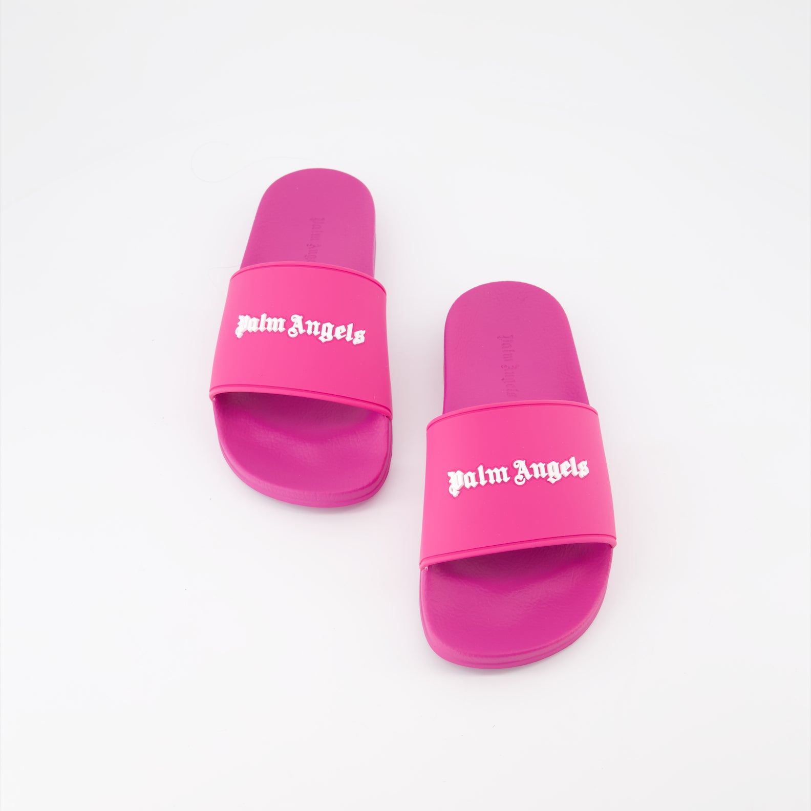 Open shoes Logo slides Palm Angels Pink Women