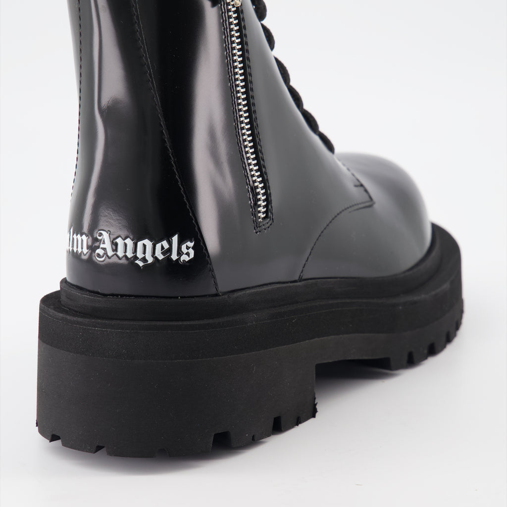 Bottines Bottines Combat Palm Angels Noir Femme