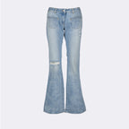 Pantaloni Jeans Bootcut Palm Angels Blu Femme