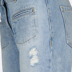 Pantaloni Jeans Bootcut Palm Angels Blu Femme