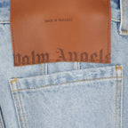 Pantaloni Jeans Bootcut Palm Angels Blu Femme