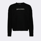 Maille Pull à logo Palm Angels Noir Homme