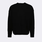Maille Pull à logo Palm Angels Noir Homme