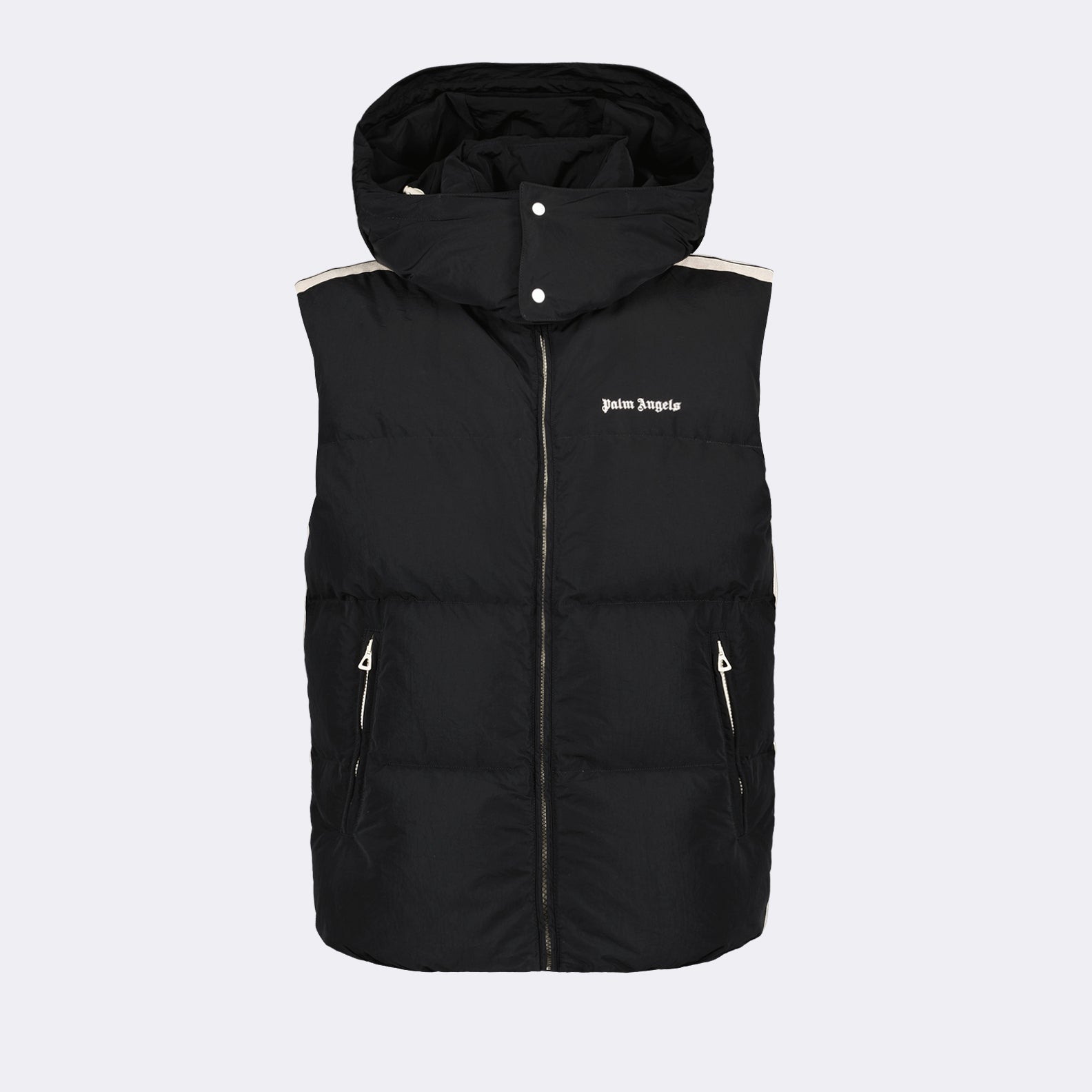Jackets Sleeveless down jacket Palm Angels Black Homme