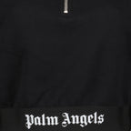 Felpe Sweat à capuche crop Palm Angels Nero Femme