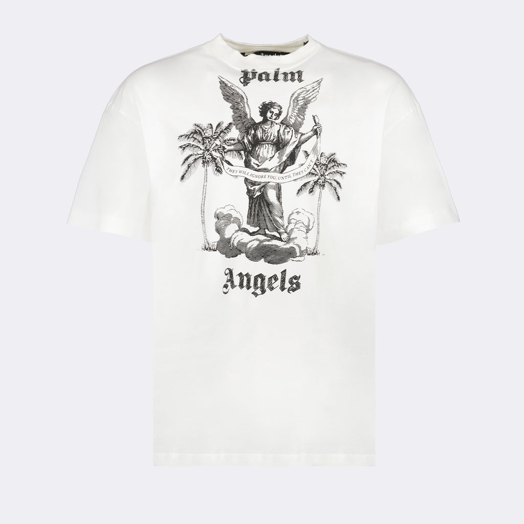 T-Shirts T-shirt University Palm Angels Weiß Homme