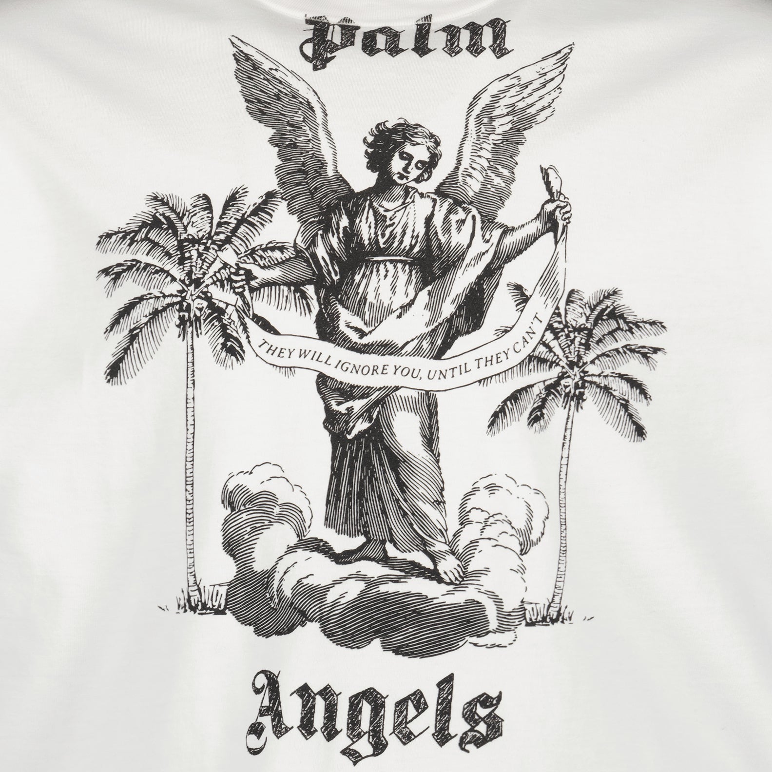 T-Shirts T-shirt University Palm Angels Weiß Homme