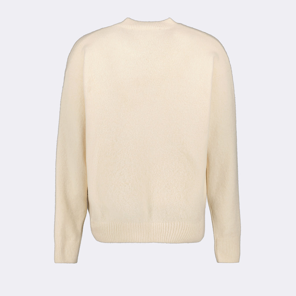 Strickwaren Pull à logo Palm Angels Beige Homme