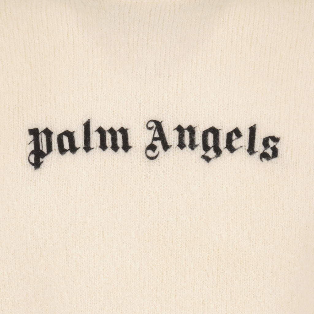 Strickwaren Pull à logo Palm Angels Beige Homme