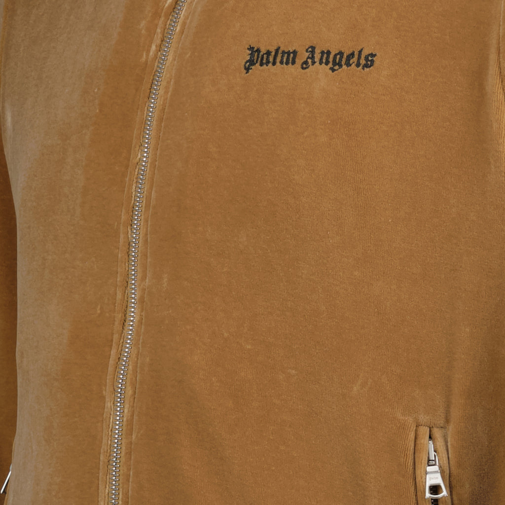 재킷 Veste Track en velours Palm Angels 갈색 Homme